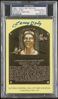 Larry Doby Signed Hall Of Fame Plaque Postcard (PSA) at PristineAuction.com