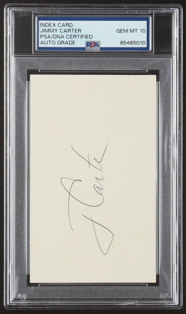 Jimmy Carter Signed Cut (PSA | Auto 10) at PristineAuction.com Jimmy Carter Signed Cut (PSA | Auto 10) at PristineAuction.com