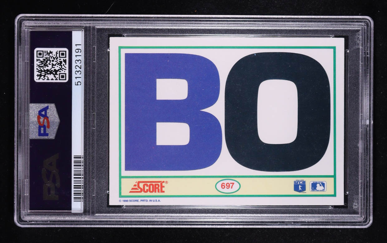 Bo Jackson 1990 Score FB/BB #697 (PSA 9) at PristineAuction.com Bo Jackson 1990 Score FB/BB #697 (PSA 9) at PristineAuction.com