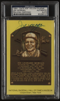 Joe Morgan Signed Hall Of Fame Plaque Postcard (PSA) at PristineAuction.com