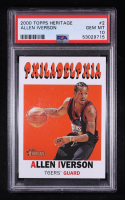 Allen Iverson 2000-01 Topps Heritage #2 (PSA 10) at PristineAuction.com