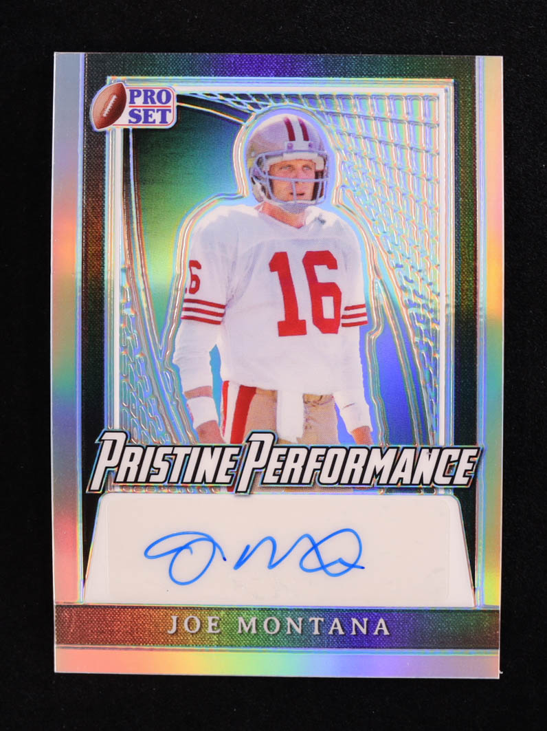 Joe Montana 2024 Leaf Metal Legacy Collection "Pristine Performance" #PP-JM5 Autograph Silver Prismatic SP Variation #/35 at PristineAuction.com Joe Montana 2024 Leaf Metal Legacy Collection "Pristine Performance" #PP-JM5 Autograph Silver Prismatic SP Variation #/35 at PristineAuction.com