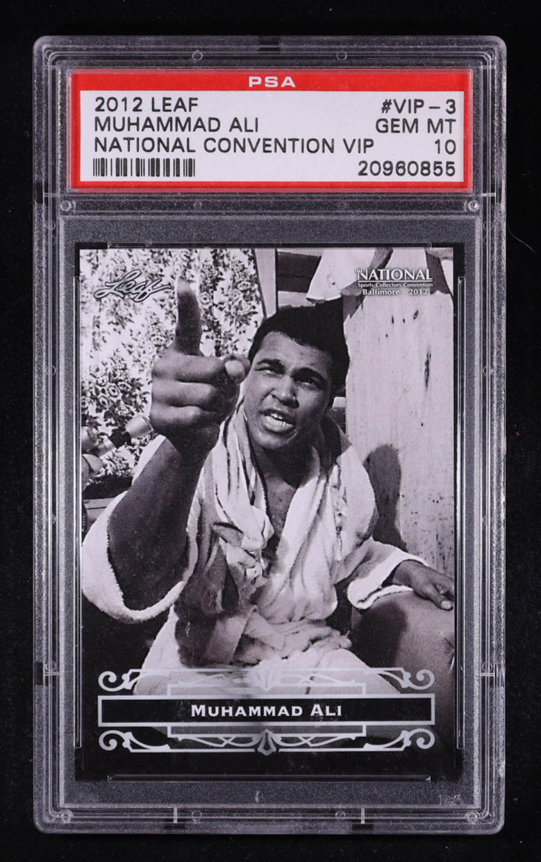Muhammad Ali 2012 Leaf National Convention VIP #VIP3 (PSA 10) at PristineAuction.com Muhammad Ali 2012 Leaf National Convention VIP #VIP3 (PSA 10) at PristineAuction.com