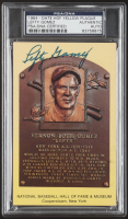 Lefty Gomez Signed Hall Of Fame Plaque Postcard (PSA) at PristineAuction.com