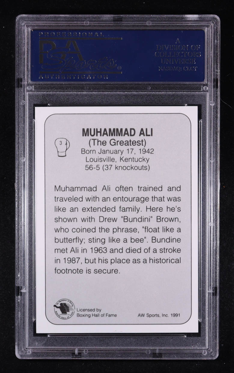 Muhammad Ali 1991 AW Sports Boxing Bonus #3 (PSA 10) at PristineAuction.com Muhammad Ali 1991 AW Sports Boxing Bonus #3 (PSA 10) at PristineAuction.com