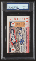Carl Yastrzemski Signed 1967 Original World Series Game 3 Ticket (PSA | Autograph Graded PSA 10) at PristineAuction.com