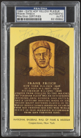 Frankie Frisch Signed Hall Of Fame Plaque Postcard (PSA) at PristineAuction.com