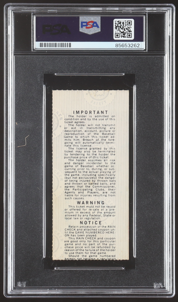 Johnny Bench Signed 1976 World Series Game Ticket (PSA | Autograph Graded PSA 10) at PristineAuction.com Johnny Bench Signed 1976 World Series Game Ticket (PSA | Autograph Graded PSA 10) at PristineAuction.com