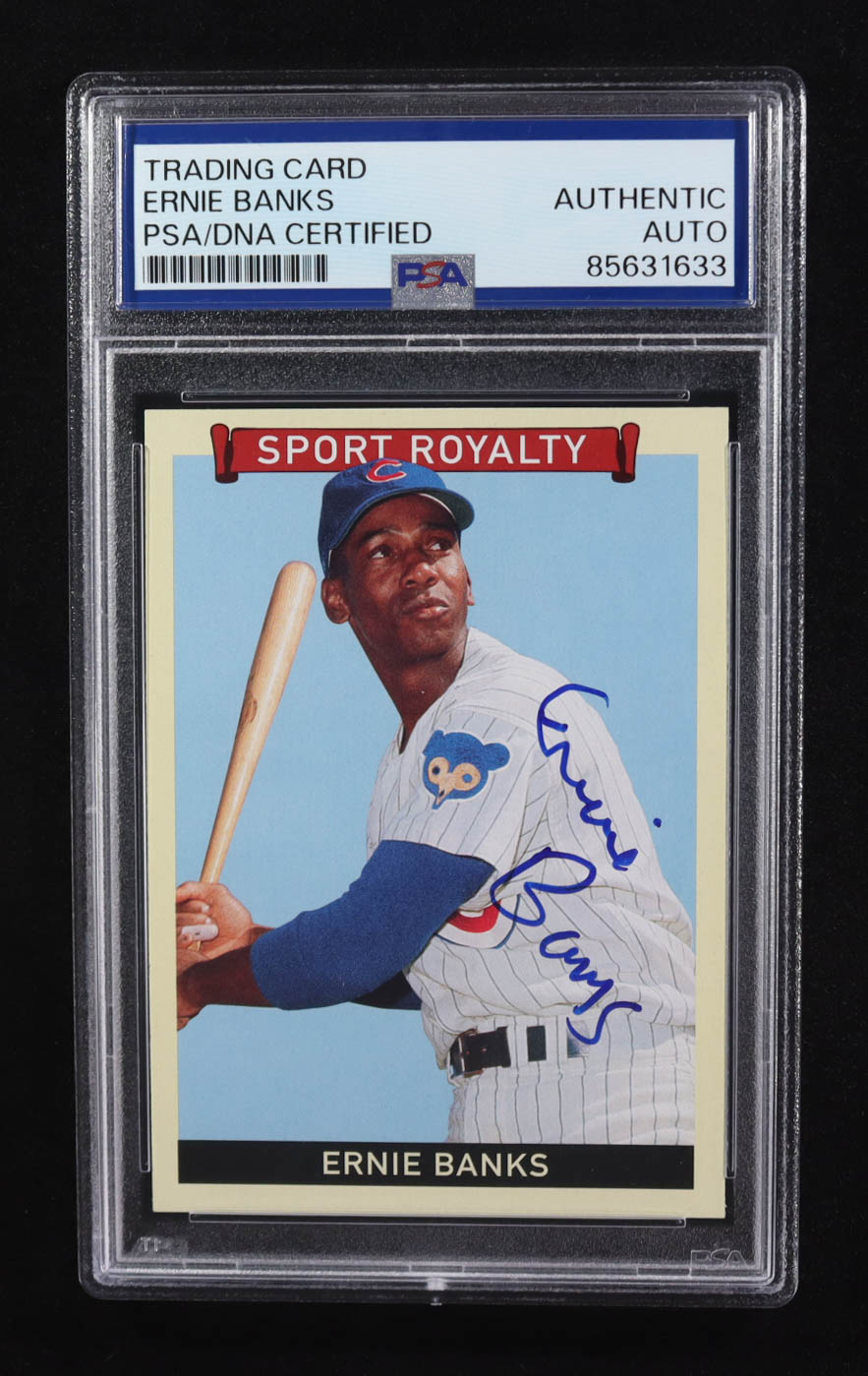 Ernie Banks Signed 2009 Upper Deck Goudey #231 (PSA) at PristineAuction.com Ernie Banks Signed 2009 Upper Deck Goudey #231 (PSA) at PristineAuction.com
