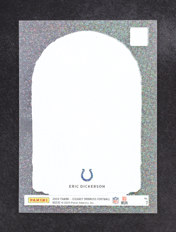 Eric Dickerson 2024 Clearly Donruss Downtown Legends Platinum #7 #1/1 at PristineAuction.com Eric Dickerson 2024 Clearly Donruss Downtown Legends Platinum #7 #1/1 at PristineAuction.com
