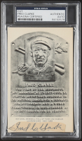Fred Clarke Signed Cut on Hall of Fame Plaque Postcard (PSA) at PristineAuction.com