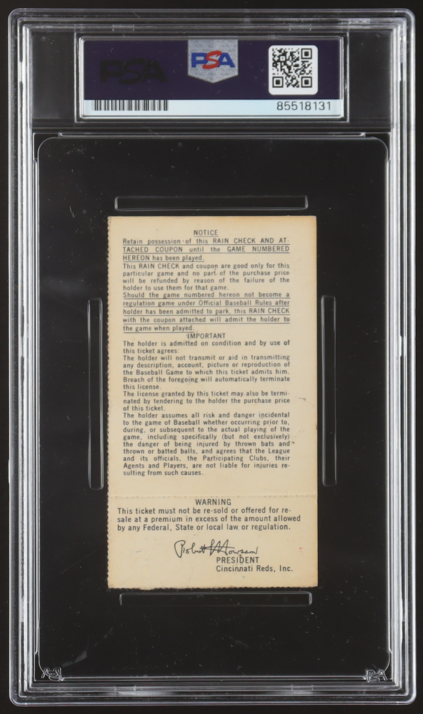 Reggie Jackson Signed 1973 Championship Playoffs Ticket (PSA | Autograph Graded PSA 10) at PristineAuction.com Reggie Jackson Signed 1973 Championship Playoffs Ticket (PSA | Autograph Graded PSA 10) at PristineAuction.com