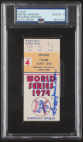 Reggie Jackson Signed 1974 World Series Ticket (PSA | Autograph Graded PSA 10) at PristineAuction.com