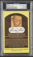 Jimmie Foxx Signed Cut on Hall of Fame Plaque Postcard (PSA) at PristineAuction.com