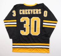 Gerry Cheevers Signed Jersey Inscribed "HOF 85" (JSA) at PristineAuction.com