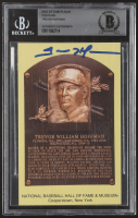 Trevor Hoffman Signed Hall Of Fame Plaque Postcard (BAS) at PristineAuction.com