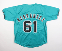 Livan Hernandez Signed Jersey Inscribed "MVP 1997 WS" (JSA) at PristineAuction.com