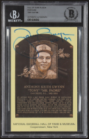 Tony Gwynn Signed Hall Of Fame Plaque Postcard Inscribed "HOF 07" (BAS) at PristineAuction.com