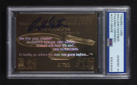 William Shatner Signed 1997 Score Board Star Trek 23KT Gold Card (PSA | Auto 10) at PristineAuction.com