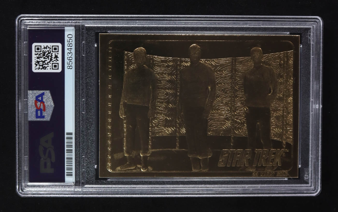 William Shatner Signed 1997 Score Board Star Trek 23KT Gold Card (PSA | Auto 10) at PristineAuction.com William Shatner Signed 1997 Score Board Star Trek 23KT Gold Card (PSA | Auto 10) at PristineAuction.com