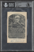 Cy Young Signed Hall Of Fame Plaque Type 1 Postcard (BGS Auto Grade 9) at PristineAuction.com