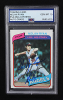 Nolan Ryan Signed 1980 Topps #580 Inscribed "The Ryan Express" (PSA | Auto 10) at PristineAuction.com