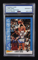 Larry Bird Signed 1991-92 Kellogg's College Greats #7 (PSA | Autograph Grade 10) at PristineAuction.com