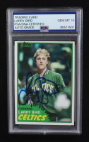 Larry Bird Signed 1981-82 Topps #4 (PSA | Auto 10) at PristineAuction.com