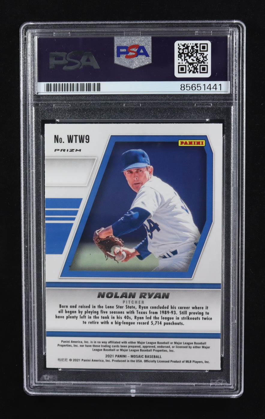 Nolan Ryan Signed 2021 Mosaic Wil lto Win Mosaic #9 (PSA | Auto 10) at PristineAuction.com Nolan Ryan Signed 2021 Mosaic Wil lto Win Mosaic #9 (PSA | Auto 10) at PristineAuction.com