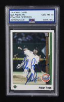 Nolan Ryan 1989 Upper Deck #145 3X Inscribed "The Ryan Express" (PSA | Auto 10) at PristineAuction.com