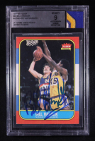 Bill Hanzlik 1986-87 Fleer #43 With Jersey Fusion Game-Used Jsy Swatch (Beckett | Auto Grade Beckett 9) at PristineAuction.com