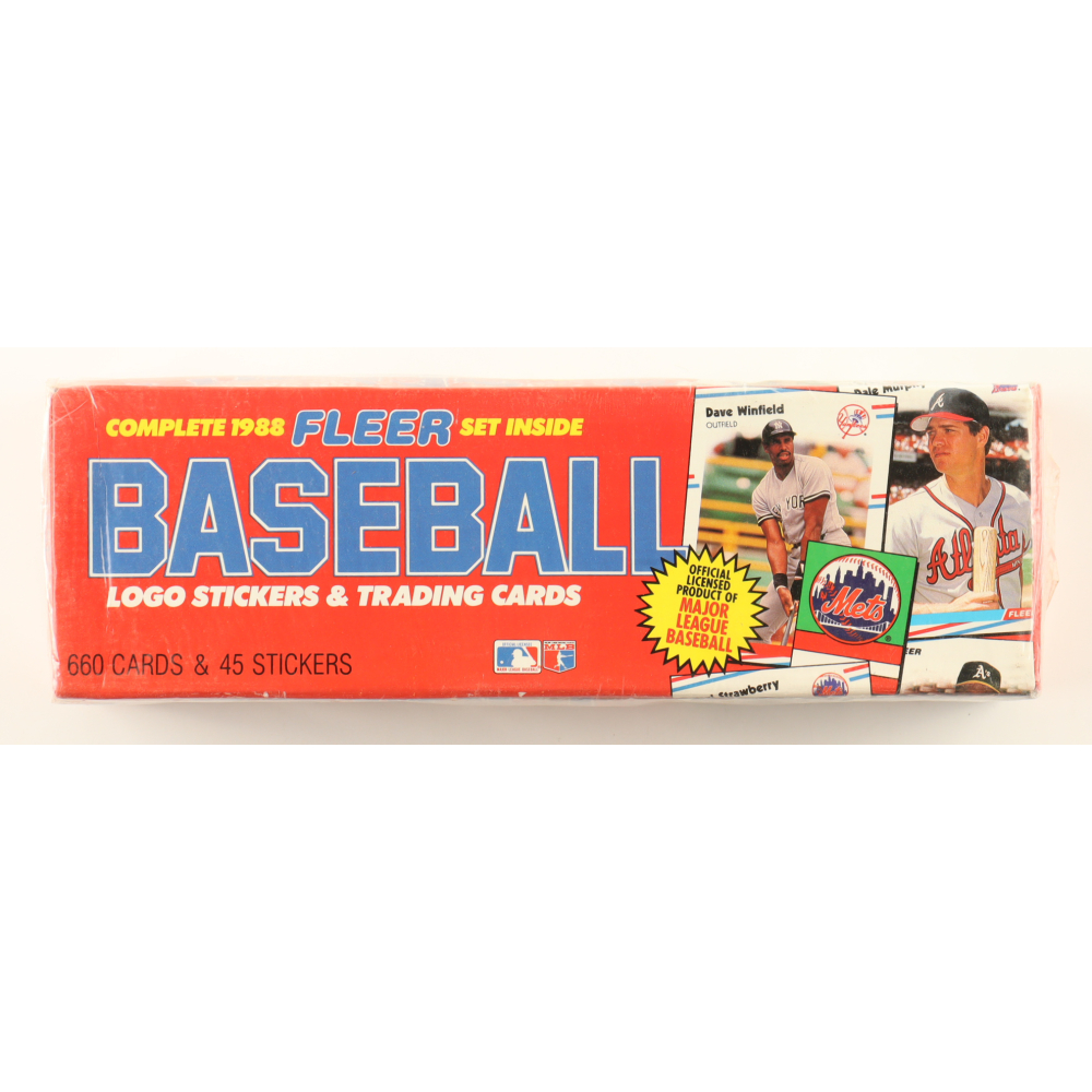 1988 Fleer Baseball Complete Set of (660) Cards with Edgar Martinez #378 RC, Ken Caminiti #441 RC, Tom Glavine #539 RC, Mark Grace RC, Darrin Jackson #641 at PristineAuction.com