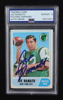 Joe Namath Signed 1968 Topps #65 (PSA | Auto 10) at PristineAuction.com