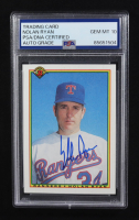 Nolan Ryan Signed 1990 Bowman #486 (PSA | Auto 10) at PristineAuction.com