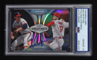 Nolan Ryan Signed 2019 Topps Chrome Greatness Returns #GRE3 with Ohtani Signed (PSA | Auto 10) at PristineAuction.com