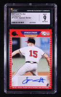 Spencer Strider 2021 Leaf Pro Set Autographs Red #PSSS1 RC (CGC 9) at PristineAuction.com