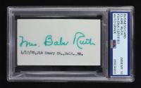 "Mrs. Babe Ruth" Claire Ruth Signed Business Card (PSA) at PristineAuction.com