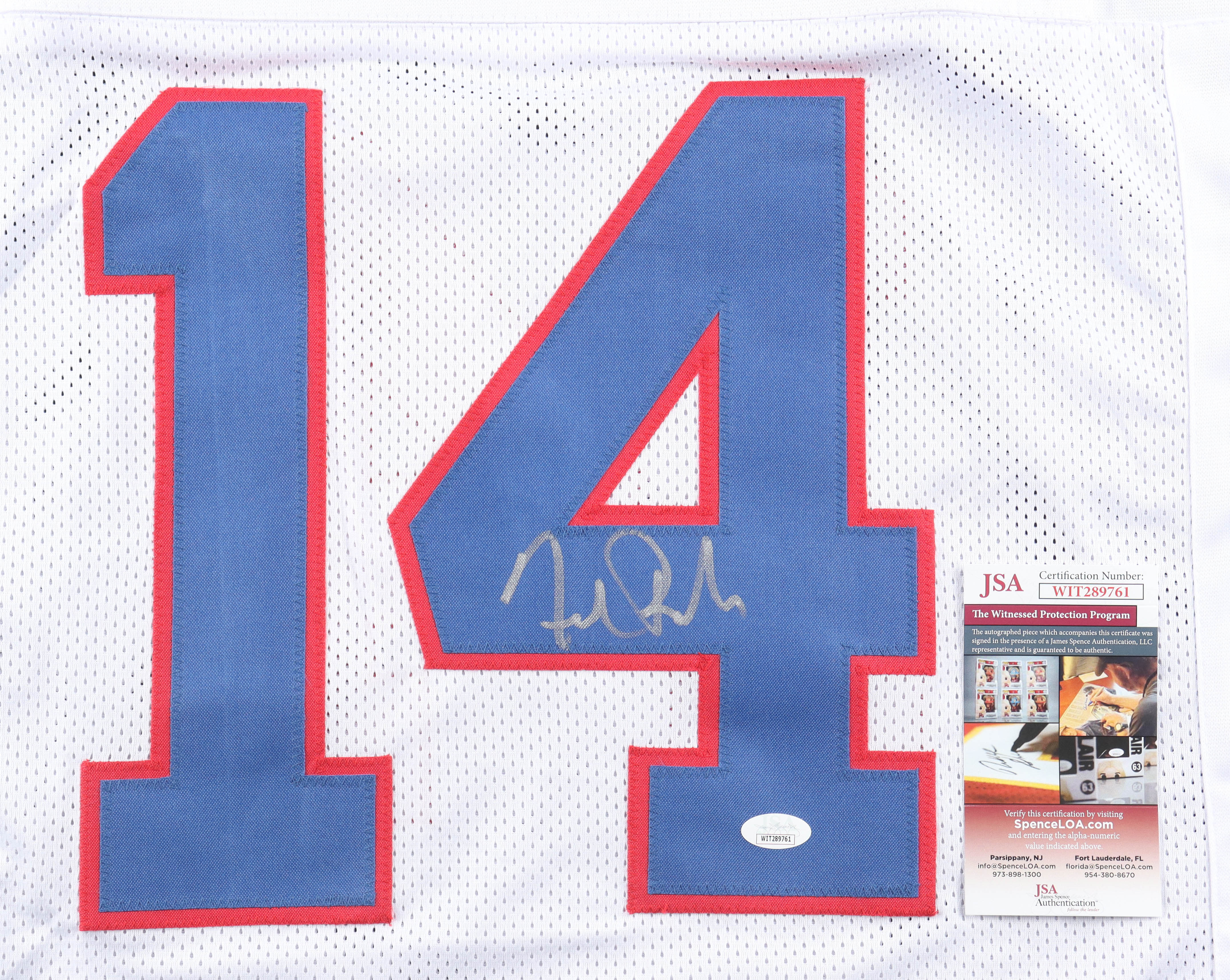 Frank Reich Signed Jersey (JSA) at PristineAuction.com Frank Reich Signed Jersey (JSA) at PristineAuction.com