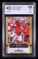 CJ Stroud 2022 Leaf Draft Retail Gold #3 RC (BCCG 10) at PristineAuction.com