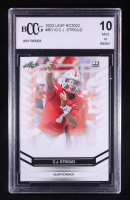 CJ Stroud 2022 Leaf RC2022 #RC10 RC (BCCG 10) at PristineAuction.com