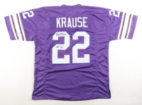 Paul Krause Signed Jersey Inscribed "HOF 98" (JSA) at PristineAuction.com