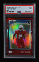 Trey Benson 2024 Donruss Optic RR Red #293 RC #19/125 (PSA 9) at PristineAuction.com