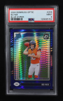 Bo Nix 2024 Donruss Optic RR Blue Hyper #209 RC (PSA 9) at PristineAuction.com