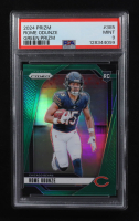 Rome Odunze 2024 Panini Prizm Green Prizm #385 RC (PSA 9) at PristineAuction.com