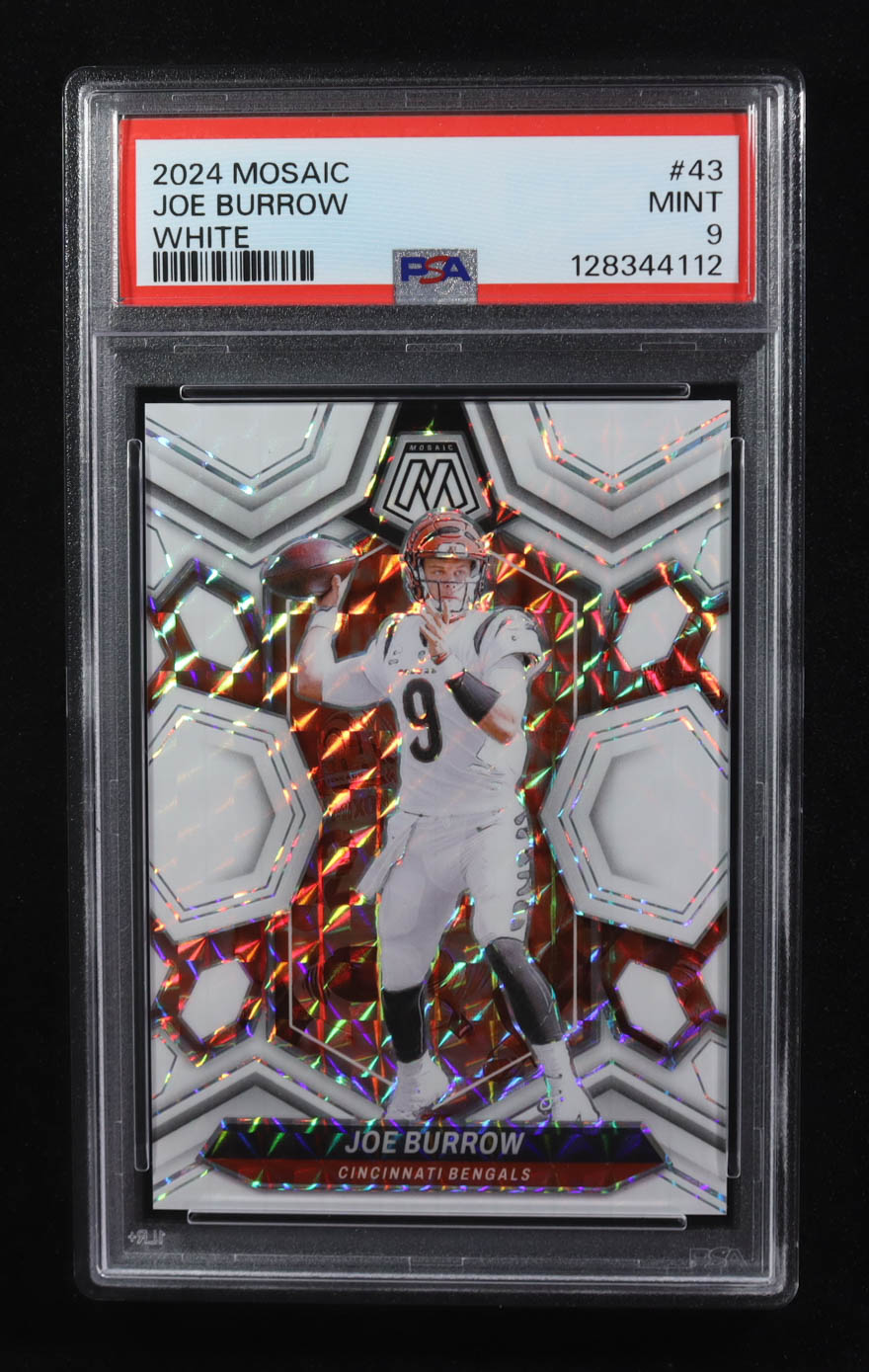 Joe Burrow 2024 Mosaic Mosaic White #43 (PSA 9) at PristineAuction.com Joe Burrow 2024 Mosaic Mosaic White #43 (PSA 9) at PristineAuction.com