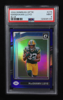 Marshawn Lloyd 2024 Donruss Optic RR Blue #275 #75/199 RC (PSA 9) at PristineAuction.com