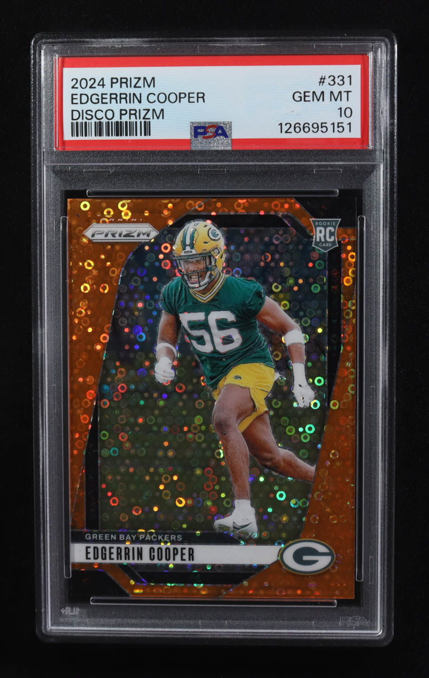 Edgerrin Cooper 2024 Panini Prizm Disco Prizm #331 (PSA 10) at PristineAuction.com Edgerrin Cooper 2024 Panini Prizm Disco Prizm #331 (PSA 10) at PristineAuction.com