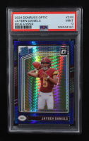 Jayden Daniels 2024 Donruss Optic Blue Hyper RR #248 RC (PSA 9) at PristineAuction.com