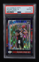 Michael Penix Jr. 2024 Donruss Optic RR Purple Shock #279 RC (PSA 10) at PristineAuction.com