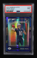 Drake Maye 2024 Donruss Optic RR Blue Hyper #229 RC (PSA 9) at PristineAuction.com